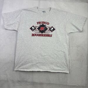 VTG 2005 Gildan Frisco Roughriders‎ AA Baseball Graphic Shirt Men's XL